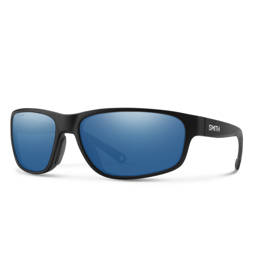 Smith Redding 2 sunglasses — Matte Black | ChromaPop Polarized Blue Mirror