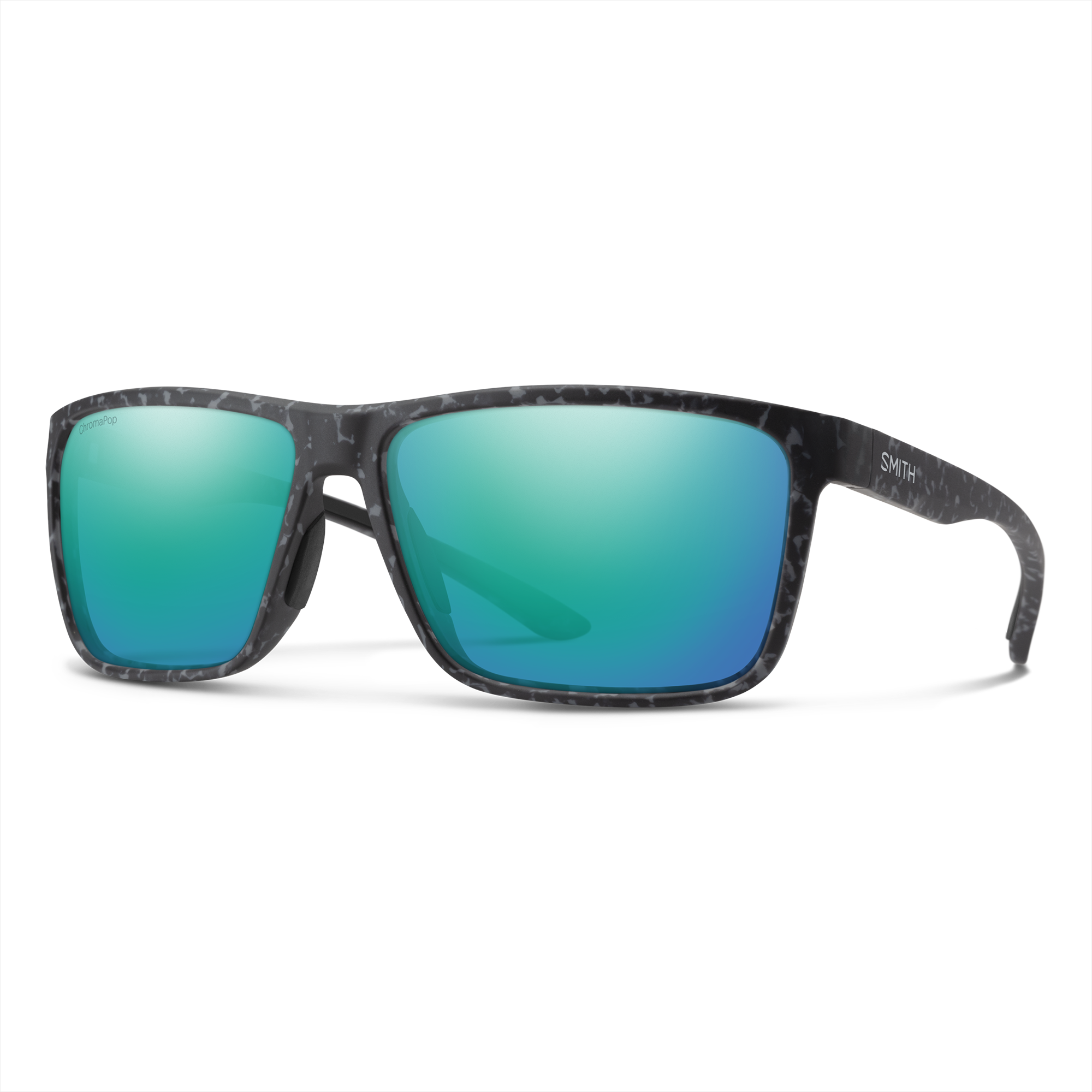 Smith Riptide sunglasses — Matte Ash Marble | ChromaPop Glass Polarized Opal Mirror