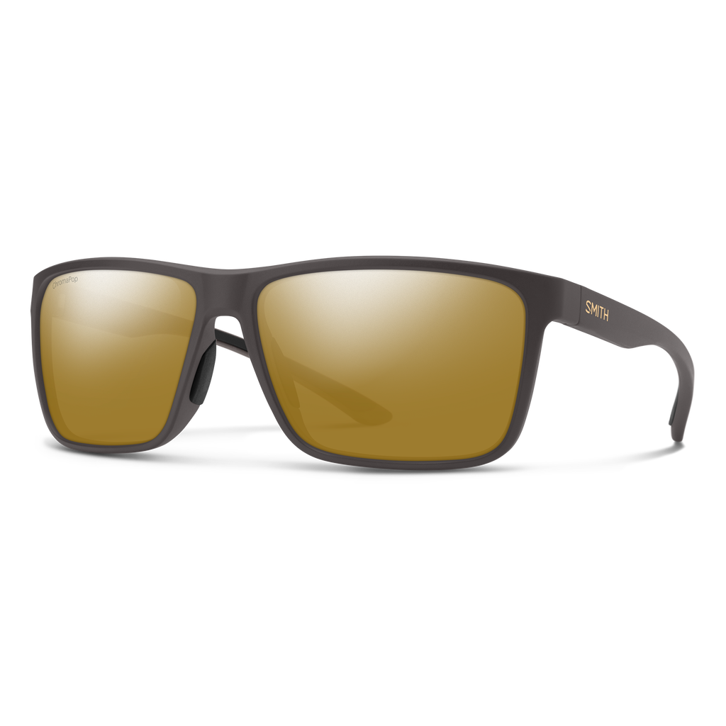 Smith Riptide sunglasses — Matte Gravy | ChromaPop Glass Polarized Bronze Mirror