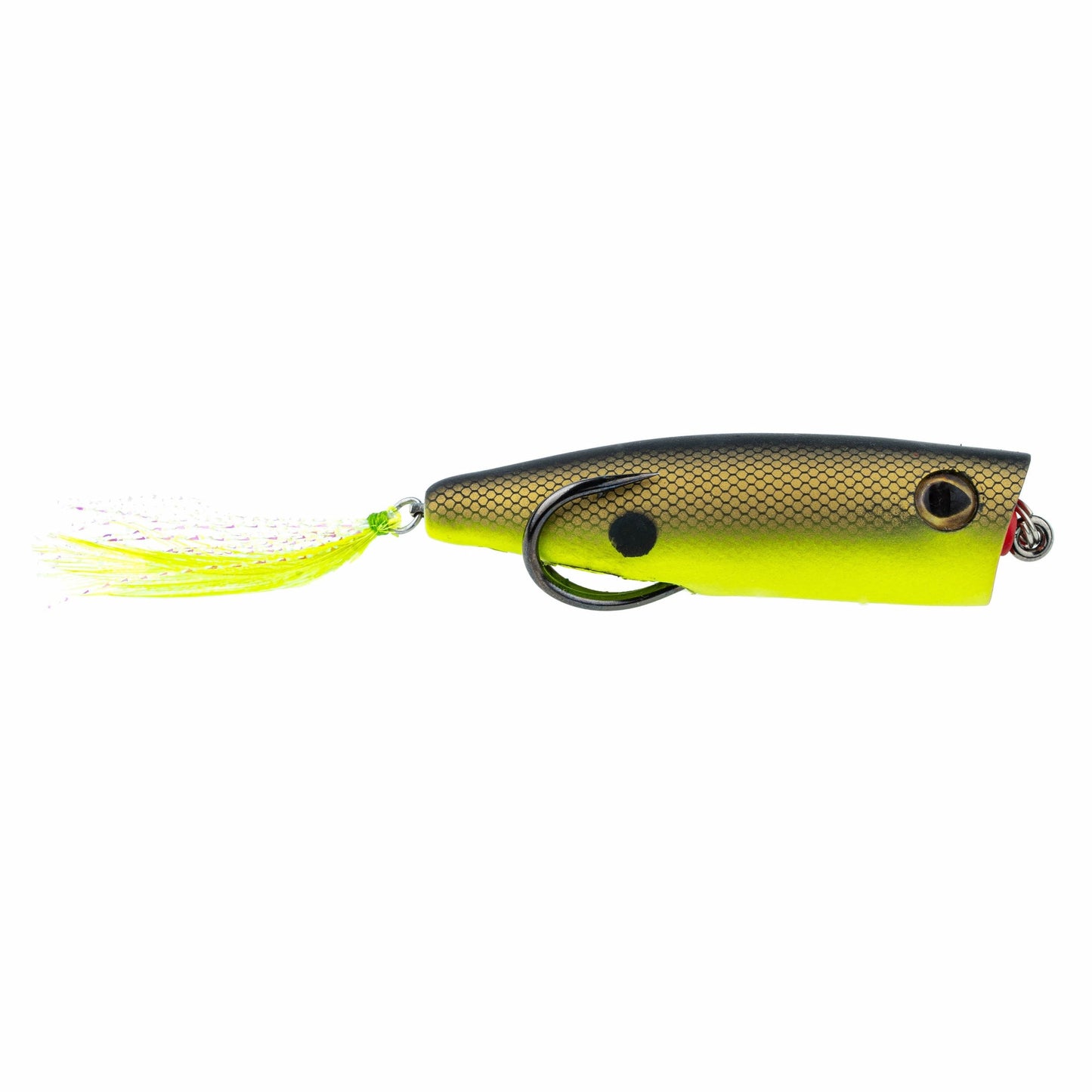 Snag Proof Zoo Pop hollow body popping frog in Chartreuse Shad