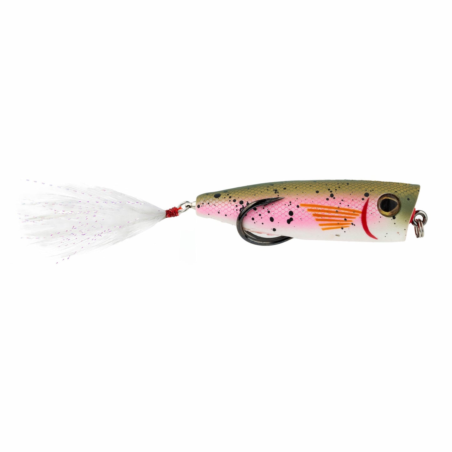 Snag Proof Zoo Pop hollow body popping frog in Rainbow Trout