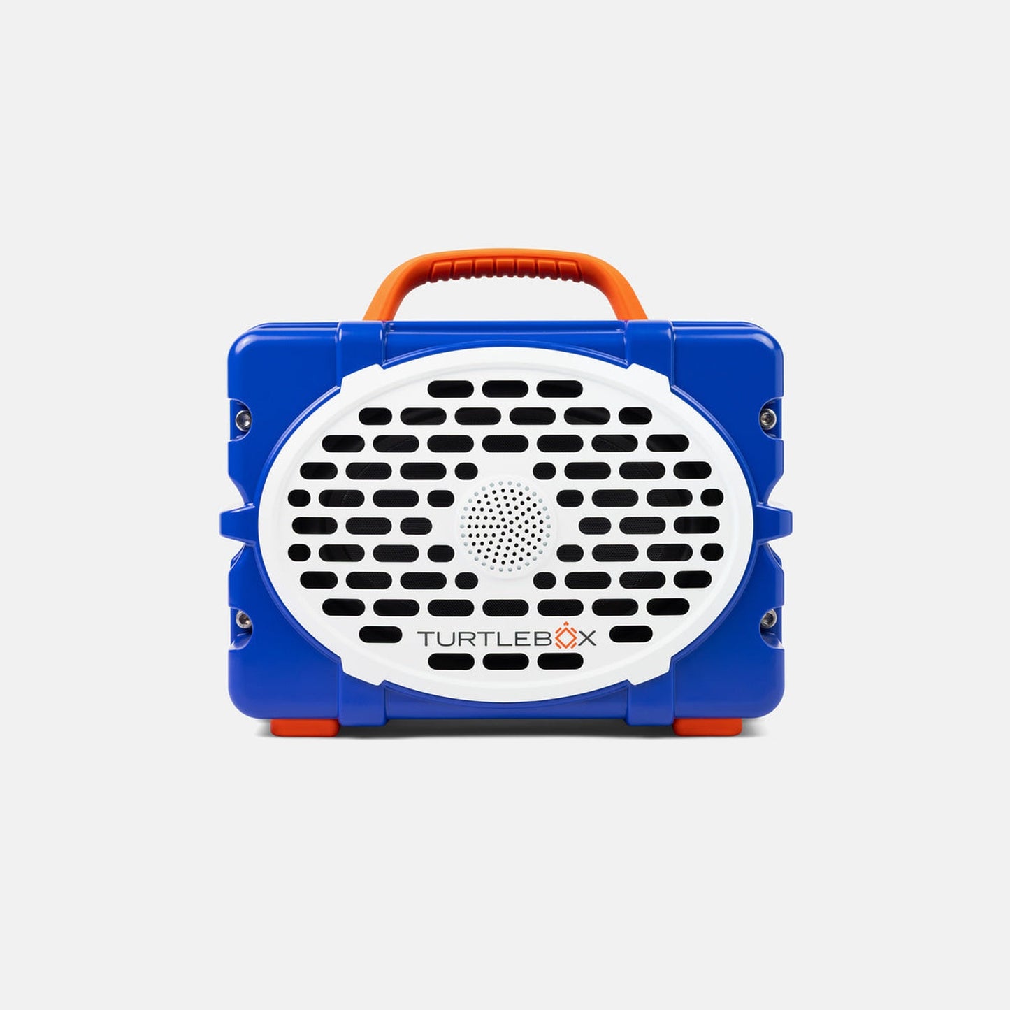 Turtlebox Original Gen 3 Gameday Series speaker in Blue/White & Orange