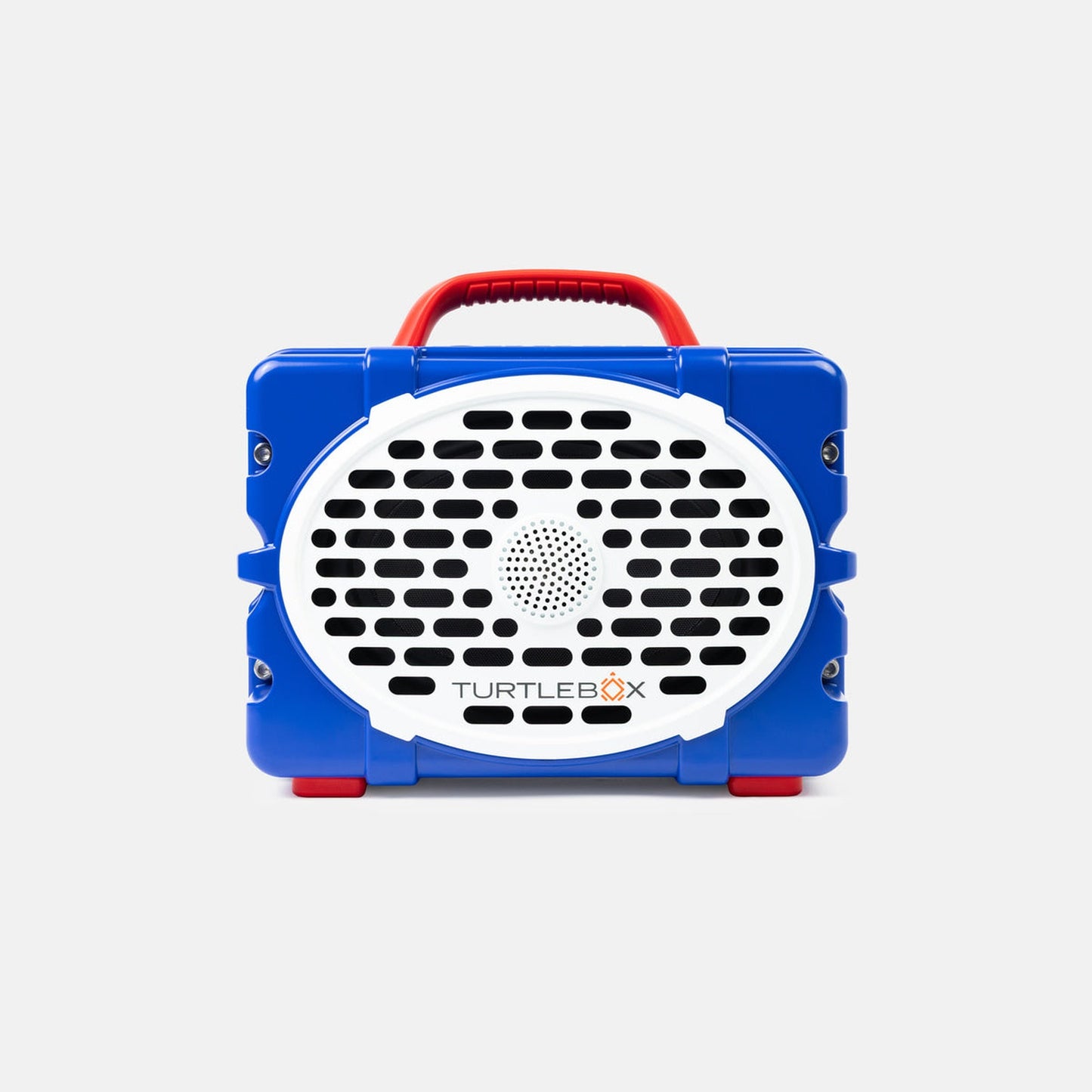 Turtlebox Original Gen 3 Gameday Series speaker in Blue/White & Red