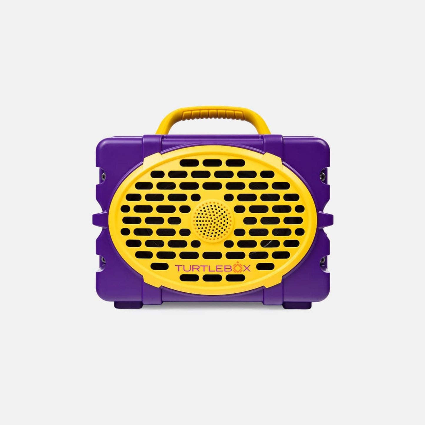 Turtlebox Original Gen 3 Gameday Series speaker in Purple & Gold