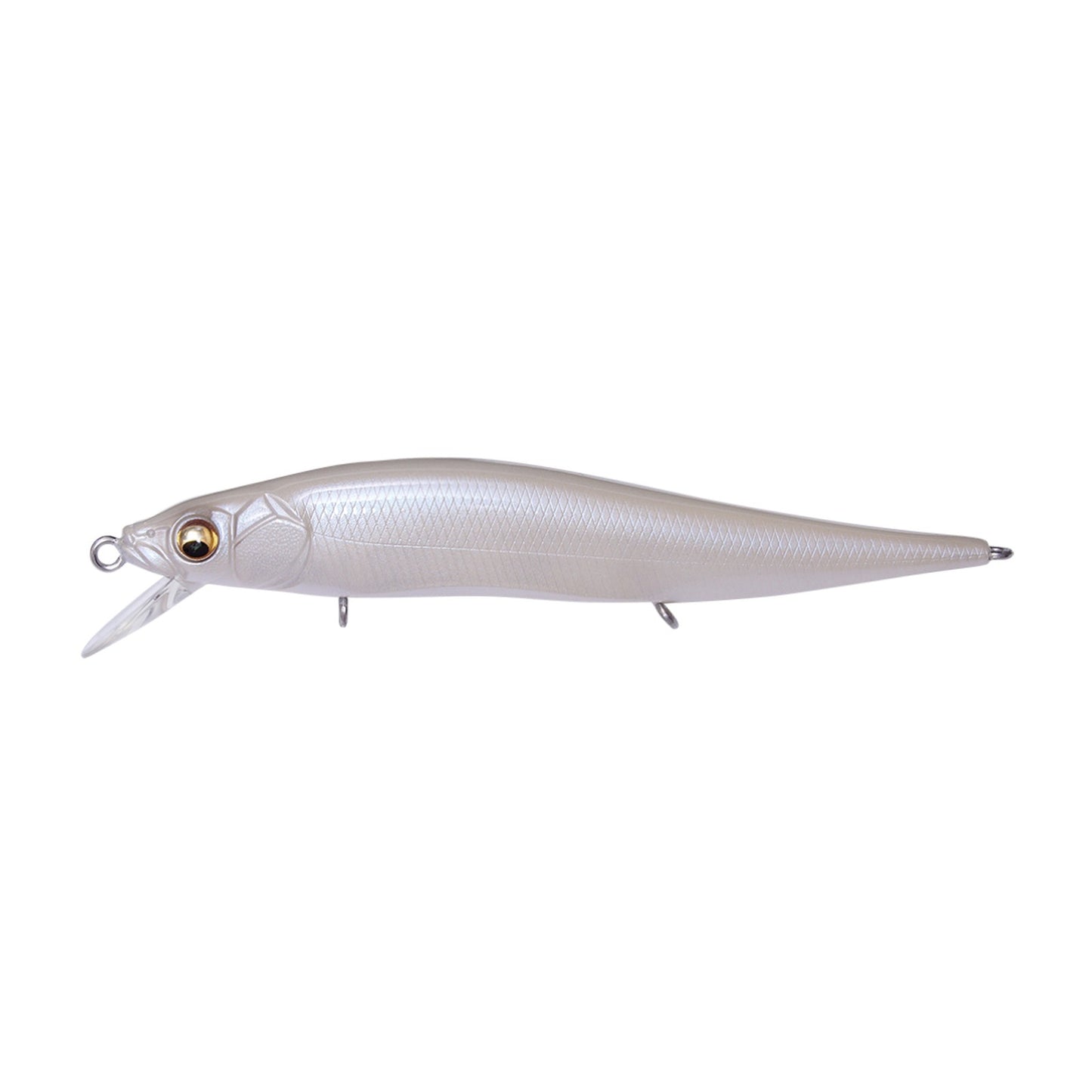 Megabass Vision ONETEN Jr. jerkbait in French Pearl colorway