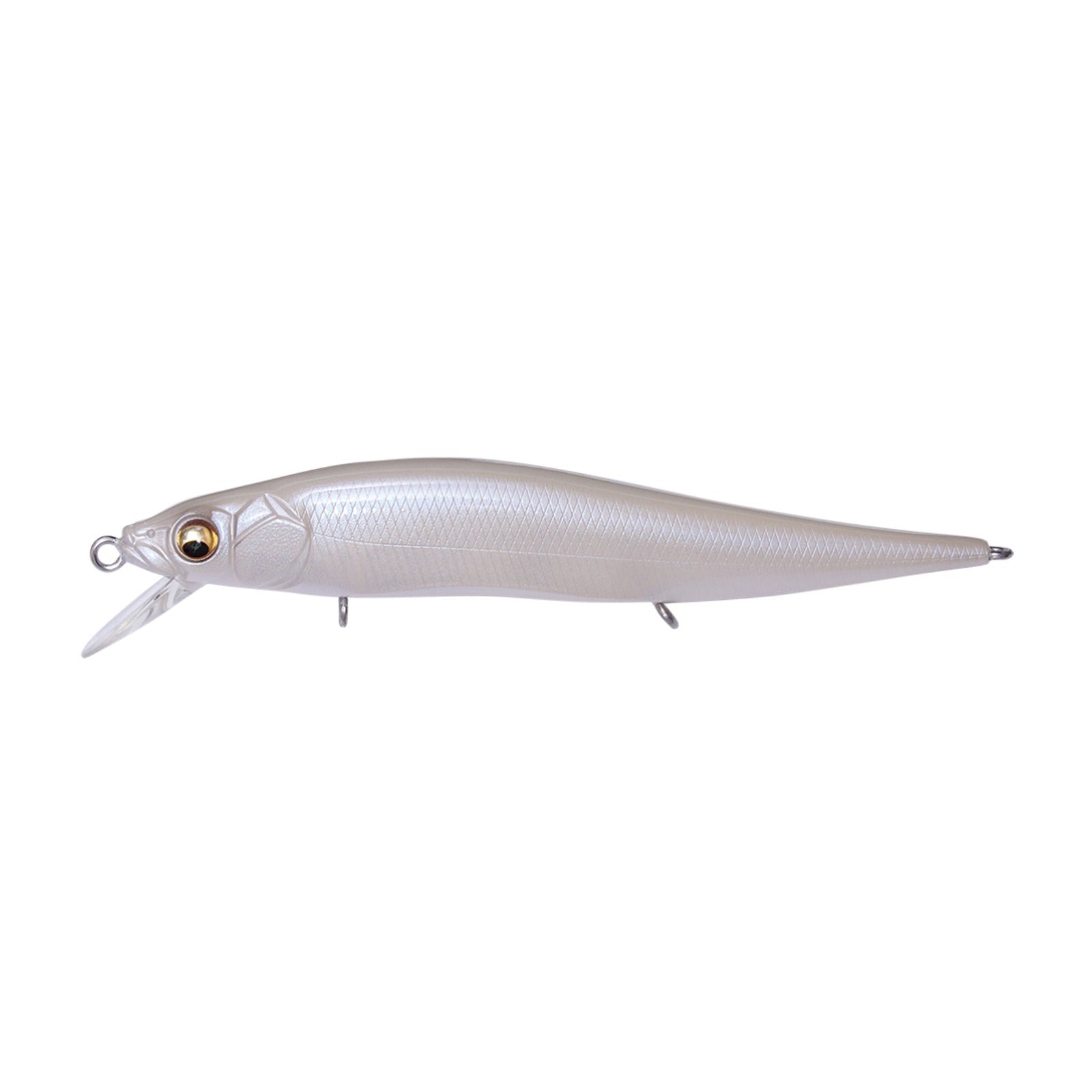 Megabass Vision ONETEN Jr. jerkbait in French Pearl colorway