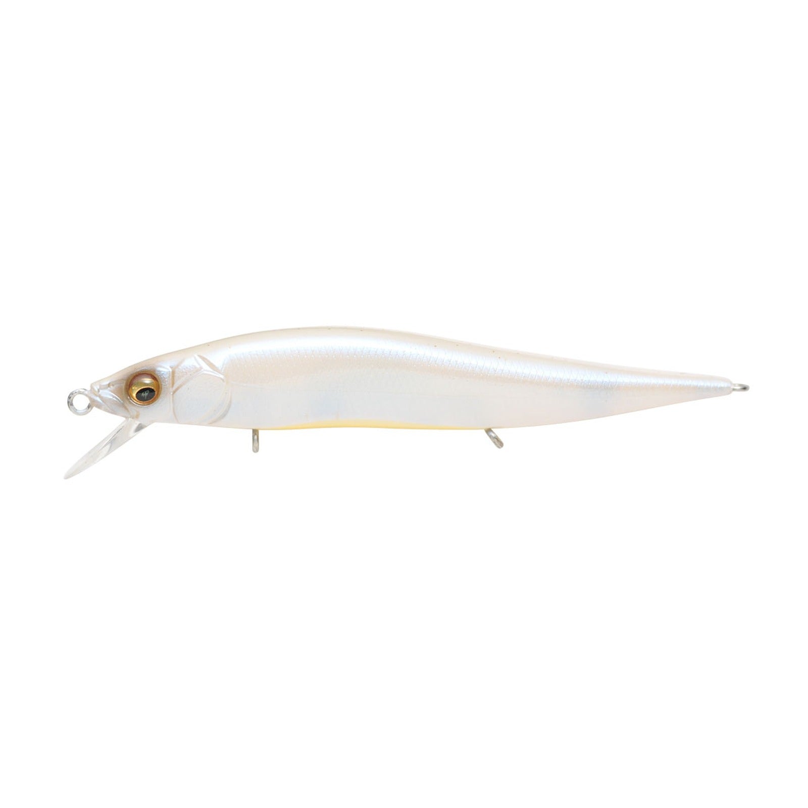 Megabass Vision ONETEN Jr. jerkbait in French Pearl OB colorway