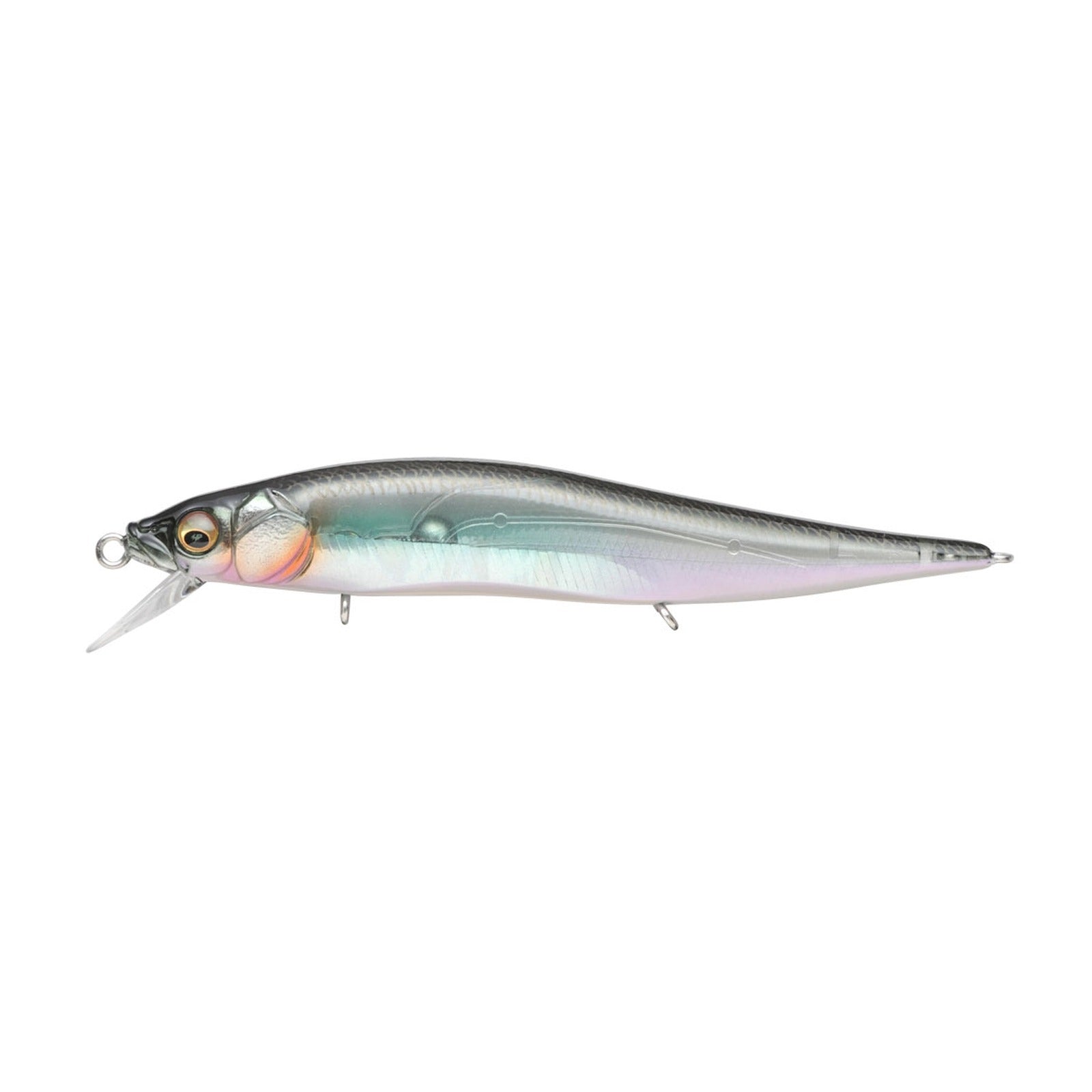 Megabass Vision ONETEN Jr. jerkbait in ITO Clear Laker colorway