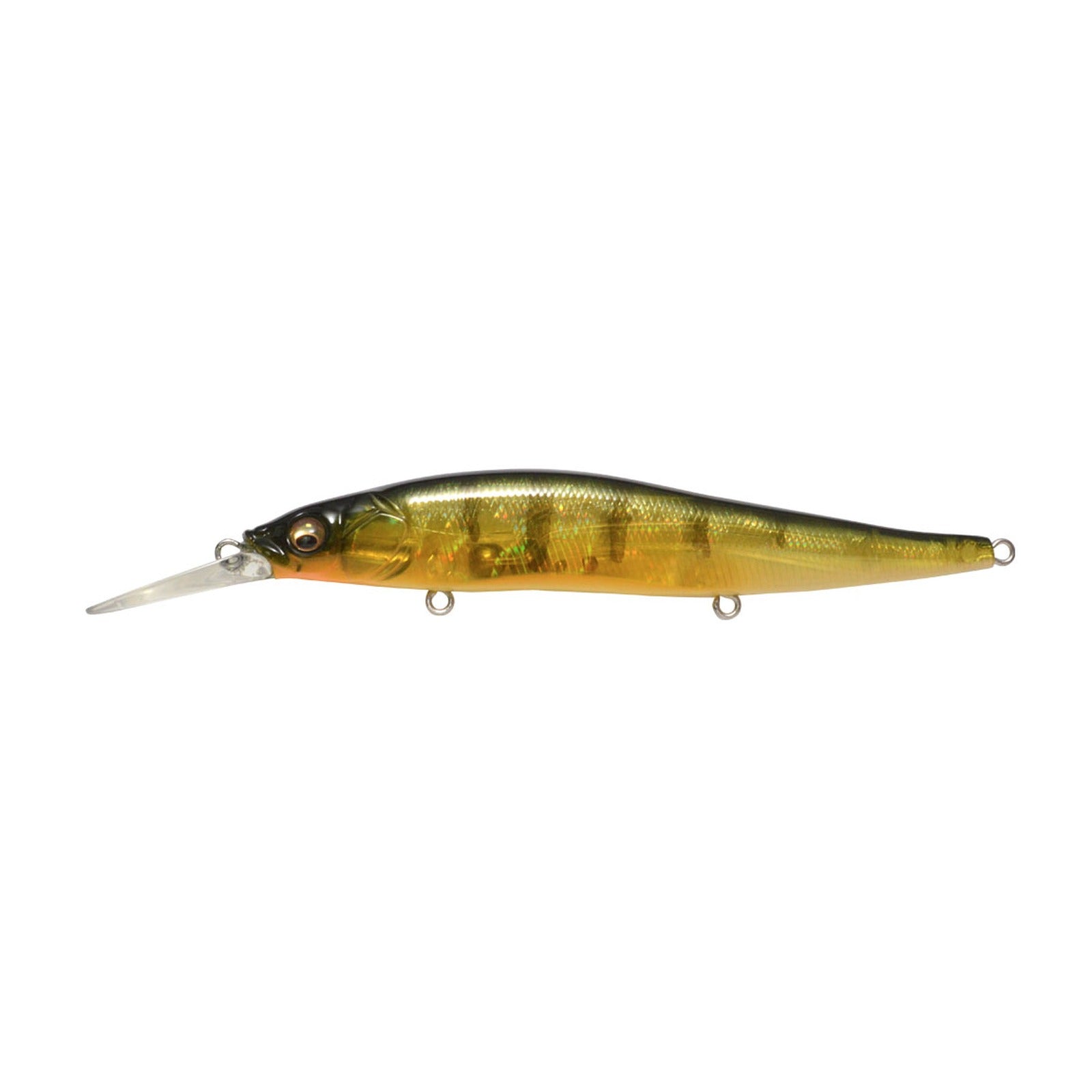 Megabass Vision ONETEN+1 jerkbait in GP Pro Perch colorway