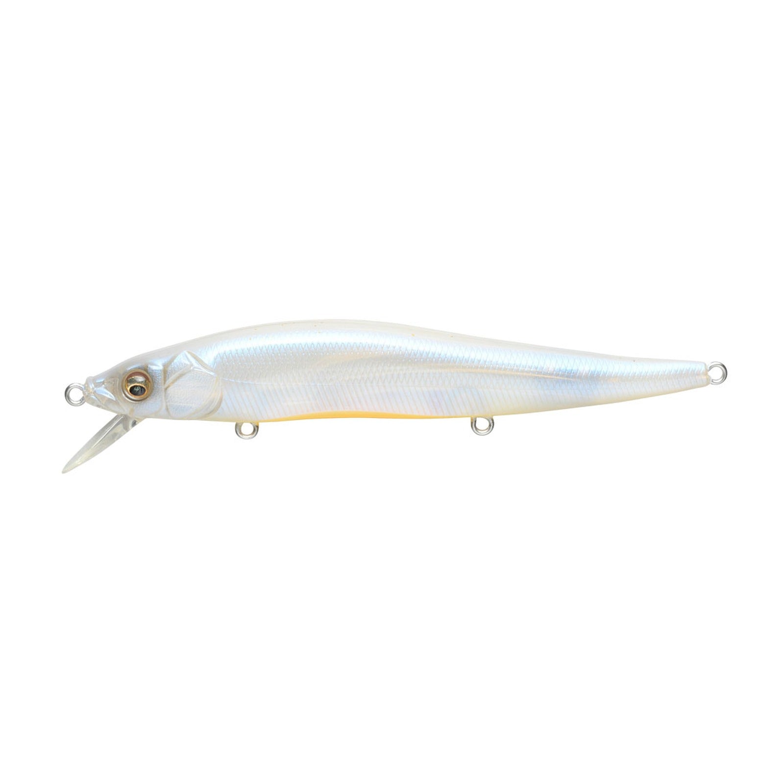 Megabass Vision ONETEN jerkbait in French Pearl OB colorway