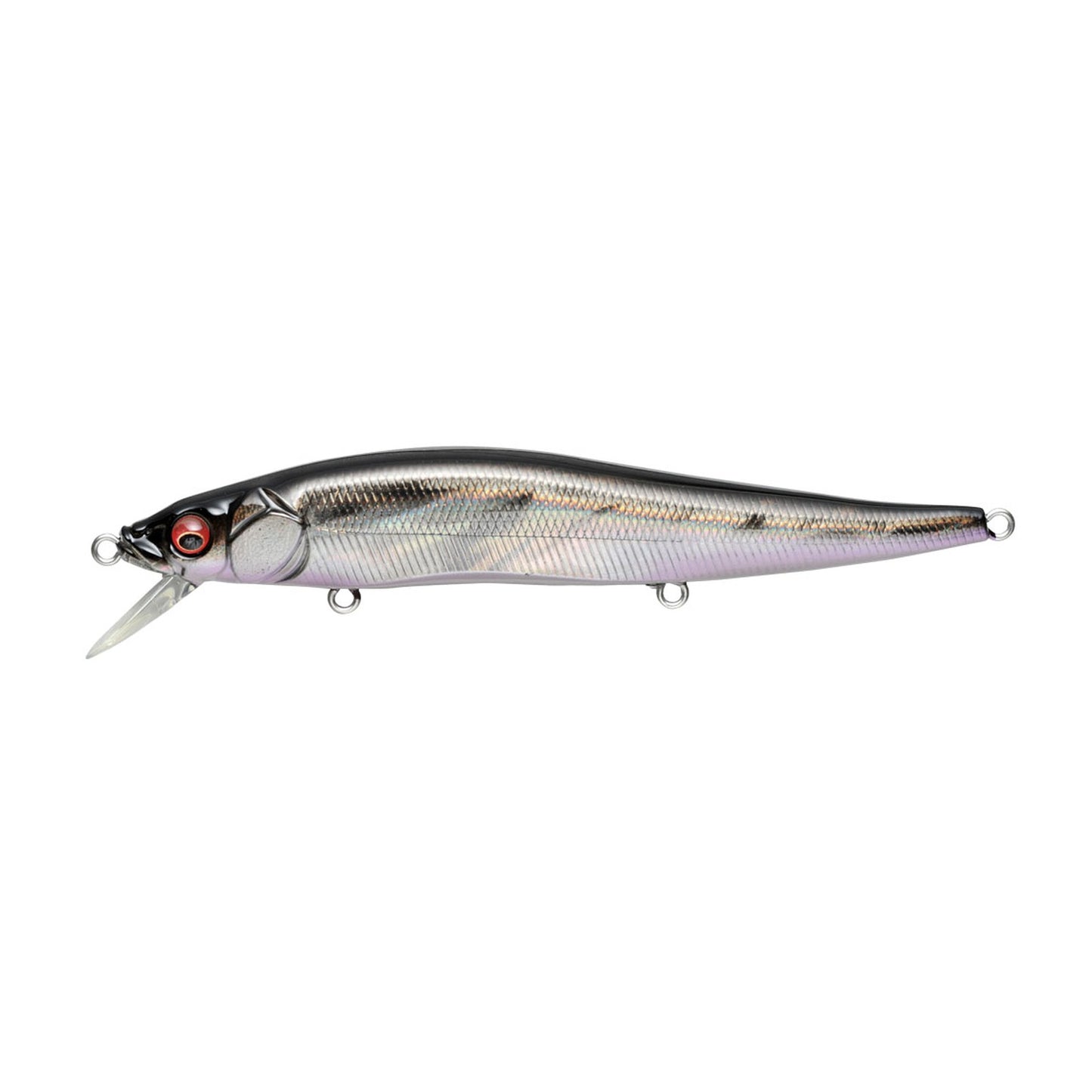 Megabass Vision ONETEN jerkbait in GG Deadly Black Shad colorway