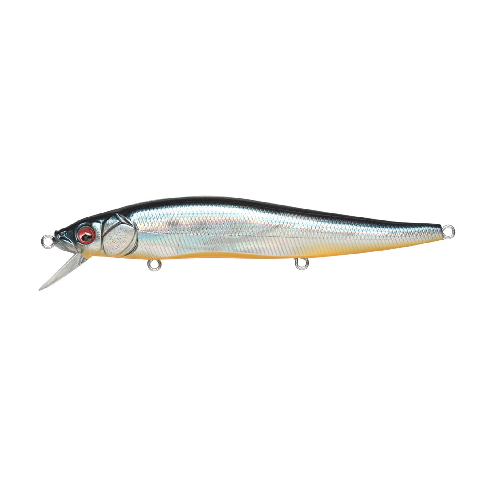 Megabass Vision ONETEN jerkbait in GG Deadly Black Shad IL colorway