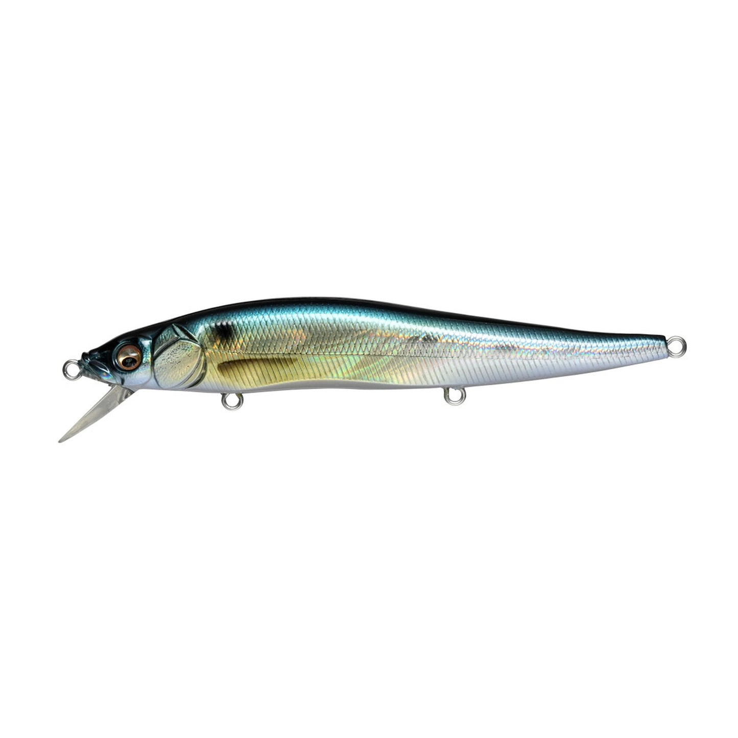 Megabass Vision ONETEN jerkbait in GG Threadfin Shad colorway