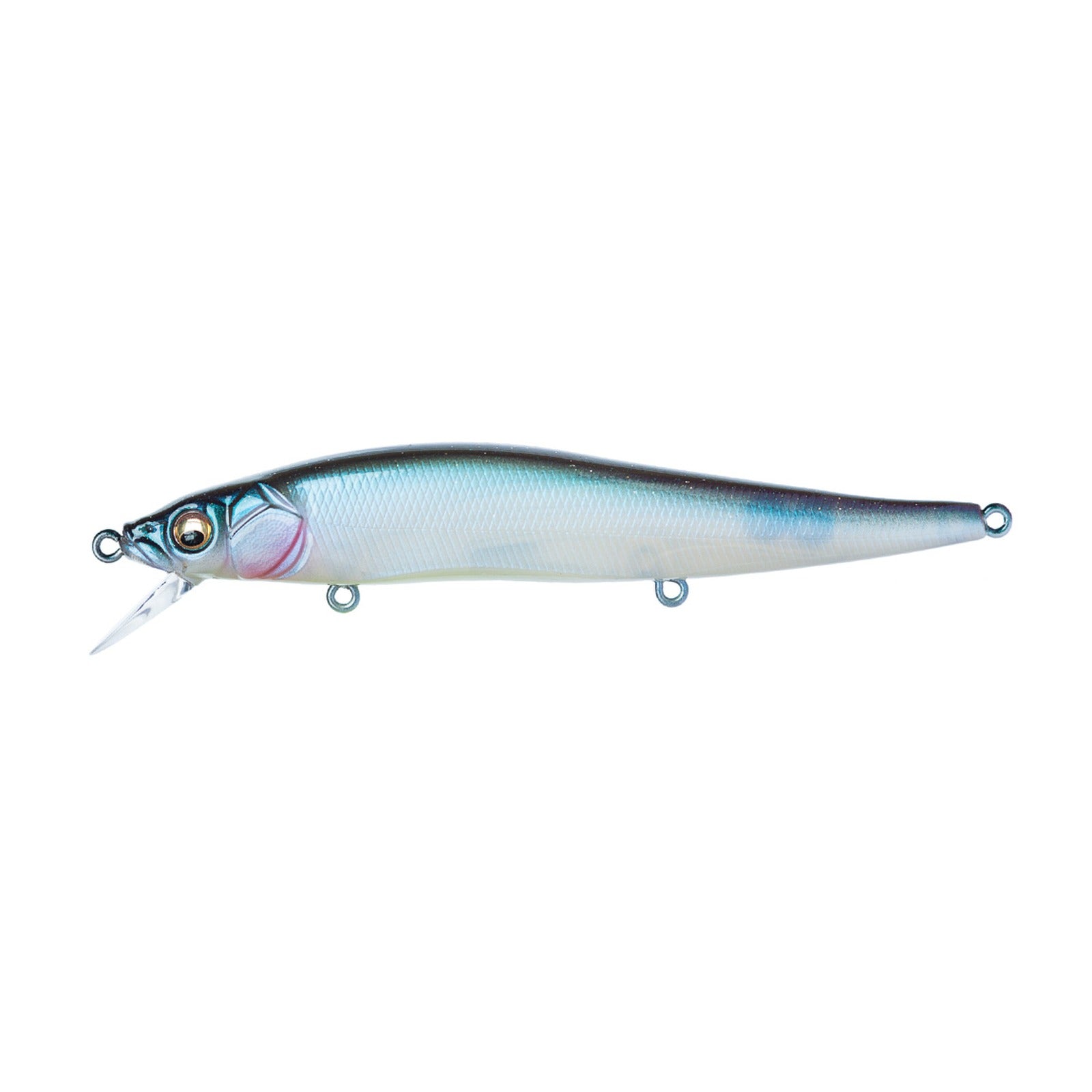 Megabass Vision ONETEN jerkbait in Kameyama Ghost Pearl colorway